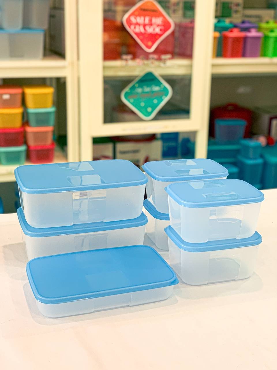 Bộ hộp trữ đông Freezermate Fit Set 7 hộp Tupperware - Hàng chính hãng