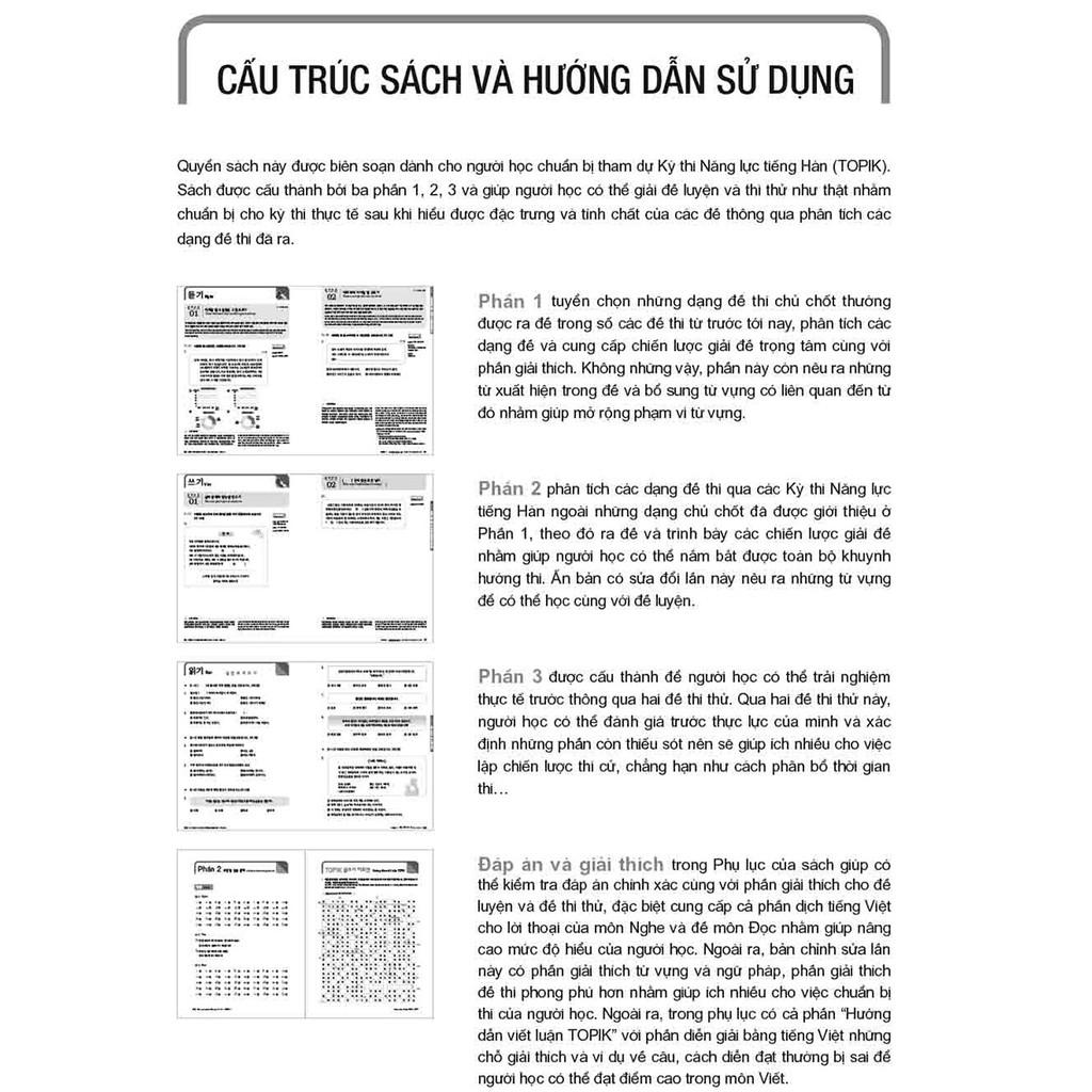 Cẩm nang luyện thi năng lực tiếng Hàn TOPIK II Bản Quyền