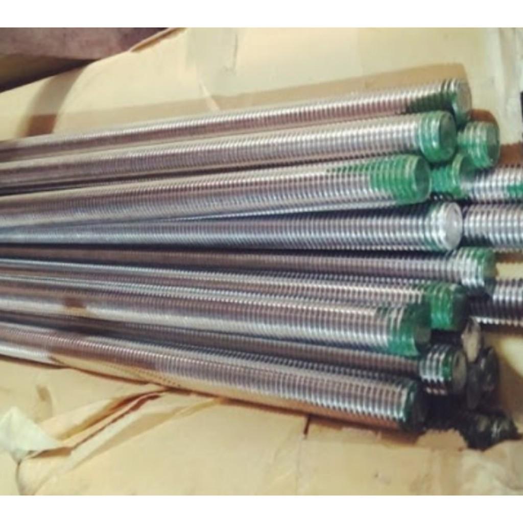 Thanh ren,ty ren inox M10,M12,M14 tiêu chuẩn 1m,inox 201,inox 304