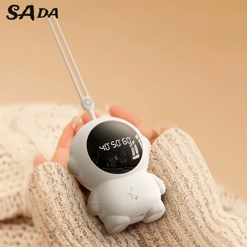 Máy Sưởi Ấm Mini Cầm Tay - Kết Hợp Sạc 1200mAh - Màn Hình Hiển Thị Nhiệt Độ Kỹ Thuật Số Văn Phòng Dã Ngoại Du Lịch Phượt - Hàng Nhập Khẩu