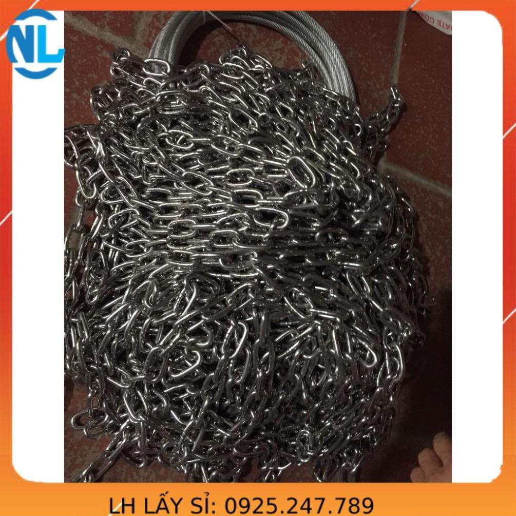 Xích inox 304 phi 6. 5m xích đu.inox chuẩn 304 , xích khóa đồ