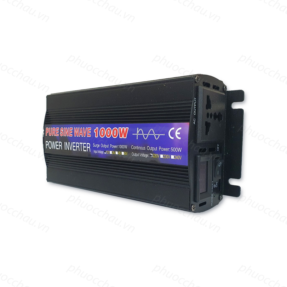 Bộ Đổi Điện Sóng Sin Chuẩn, Bộ Kích Điện 12V Lên 220V Chuẩn Như Điện Lưới, inverter 12v 220v công suất 1000W 2000W 3000W