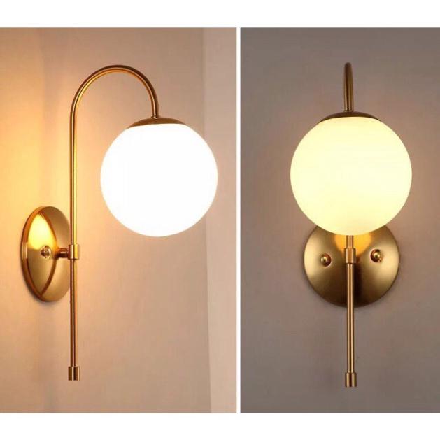 Đèn tường hình cầu, đèn tường tô điểm hiện đại DDT