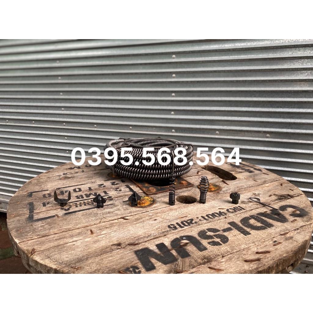 3M dây thông cống + 6 đầu thông+ tay quay