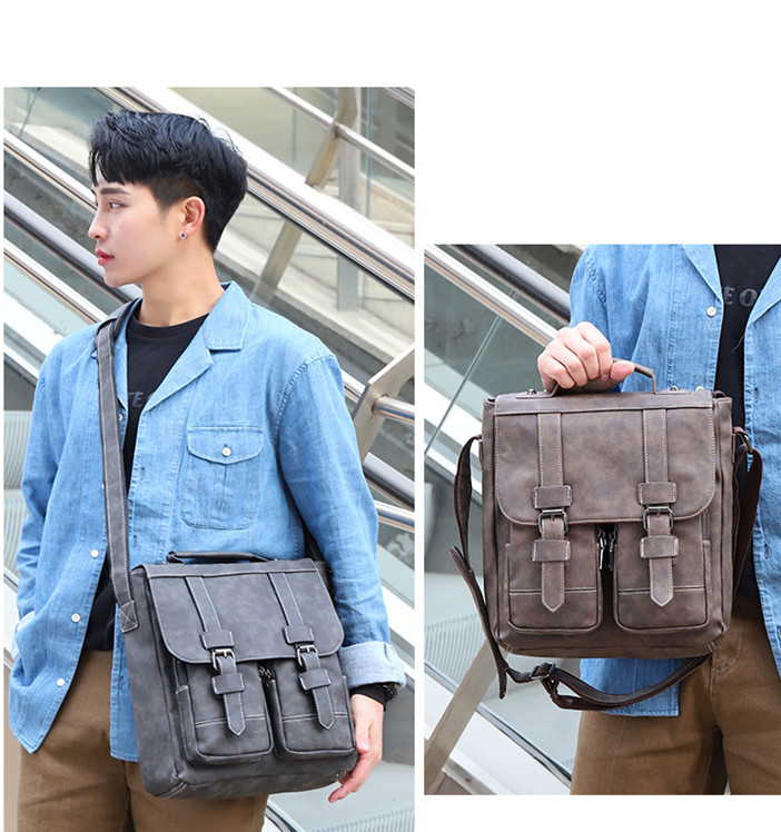 Túi đeo chéo nam DA BÒ thật phong cách mới - DCN9447