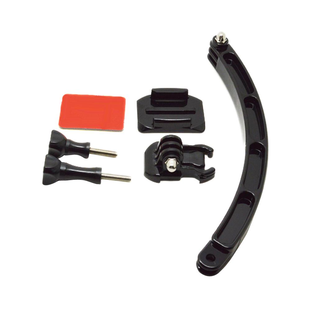 Extension Self Photo Arm Holder+Curved Adhesive Mount for  5 4 3 Camera
