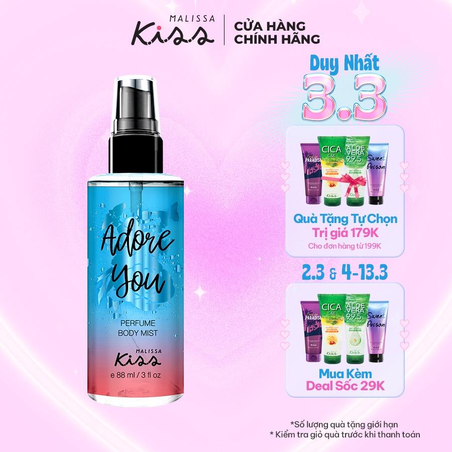 Xịt Thơm Toàn Thân Hương Nước Hoa Malissa Kiss - Hương Adore You 88ml