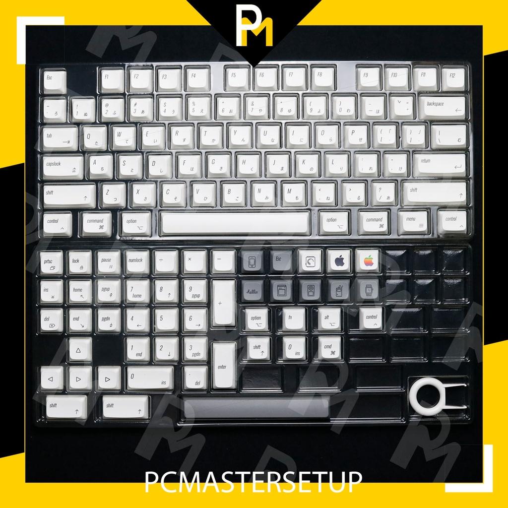 Keycap pbt xda iaple cho MAC 124 phím, nút cho bàn phím cơ in nhiệt thăng hoa của