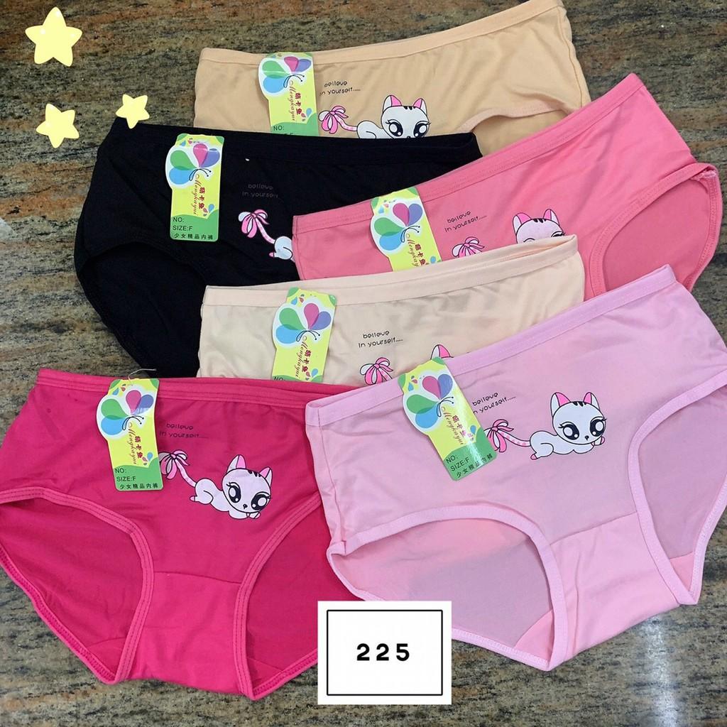 Quần lót nữ họa tiết hoạt hình ngộ nghĩnh