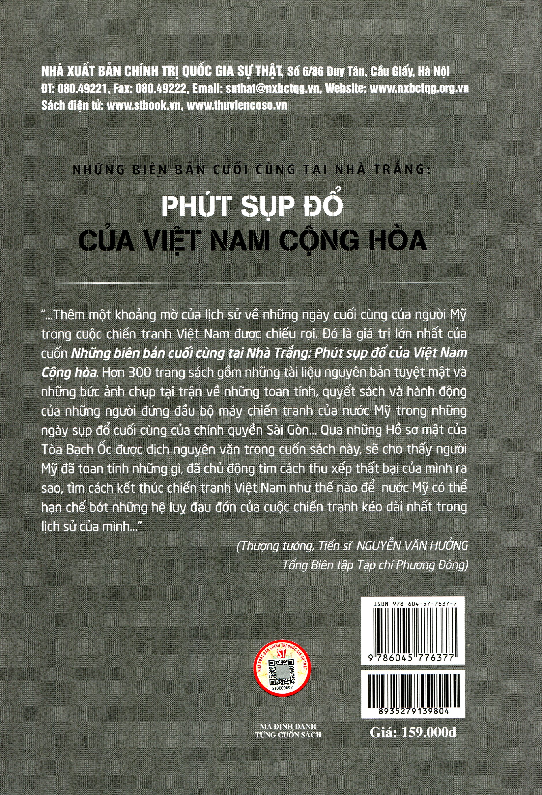Những biên bản cuối cùng tại Nhà Trắng: Phút sụp đổ của Việt Nam Cộng hòa