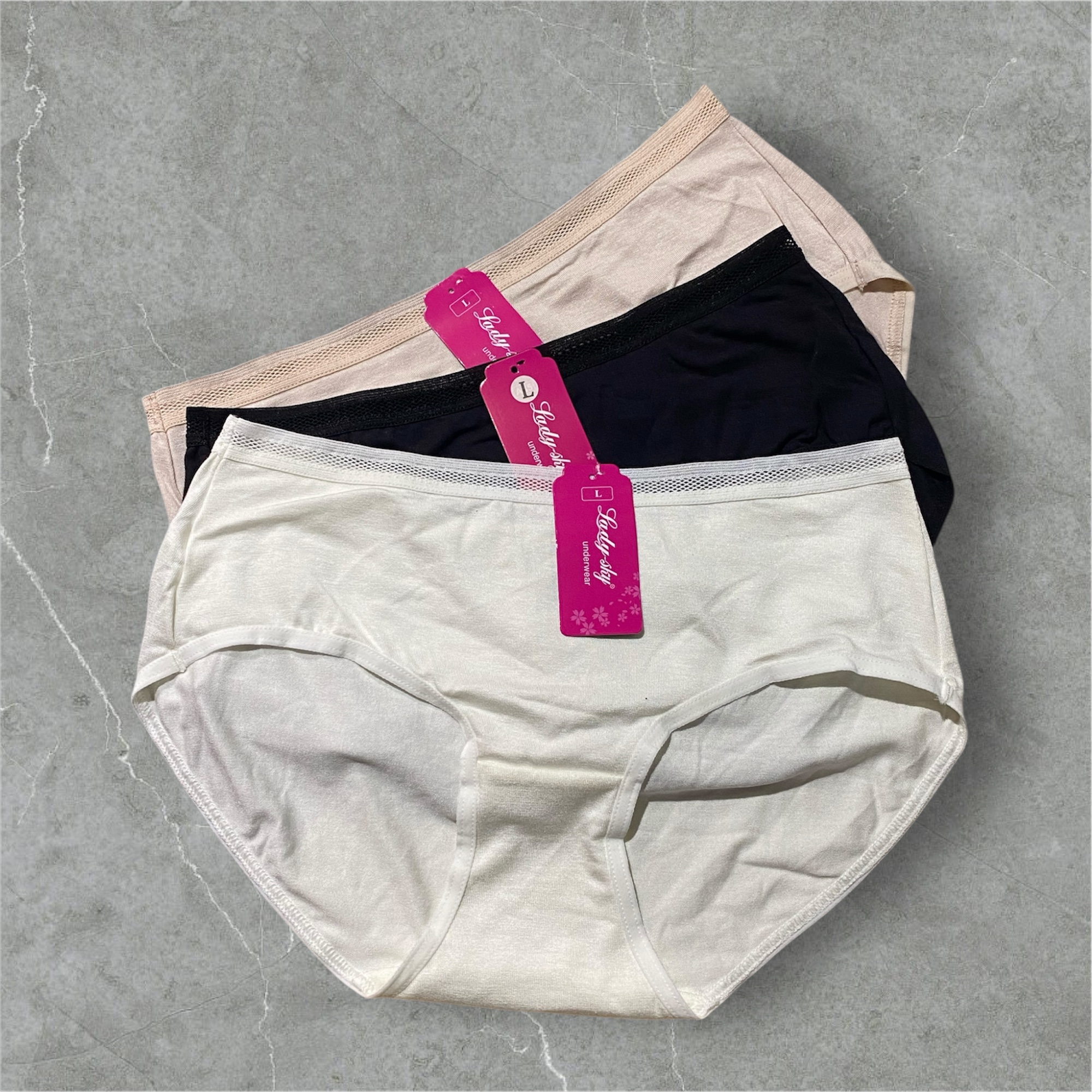 Combo 5 Quần Lót Cotton Lady 099 — Size L/XL/XXL, Thoáng Mát