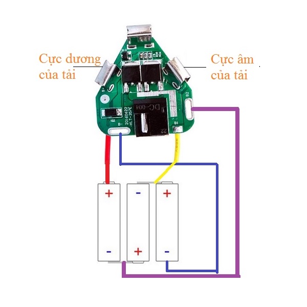 MẠCH SẠC VÀ BẢO VỆ PIN 3S 12V CHẾ PIN MÁY KHOAN