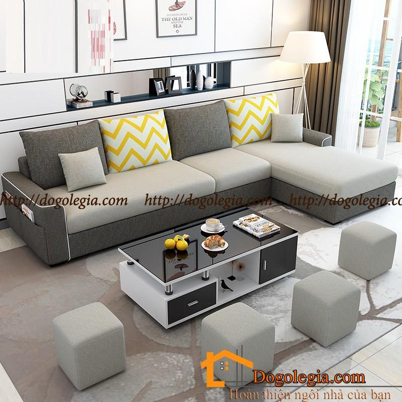 Nhấn Nhá Sắc Màu Với Sofa Nỉ Phòng Khách Đẹp LG-SF217