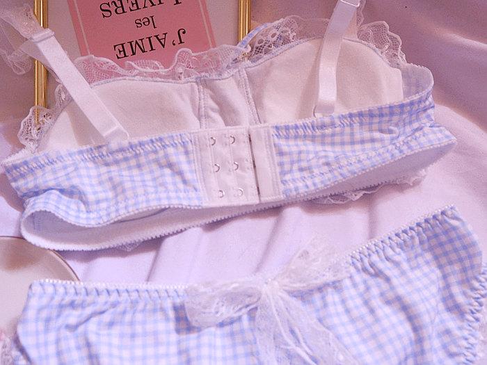 Cô Gái Ngọt Dễ Thương Dây Tự Do Thoải Mái Bộ Áo Ngực Animie Lolita Đồ Lót Nữ Phù Hợp Với Ren KẺ SỌC ĐÁNG Áo Ngực Và Quần bộ