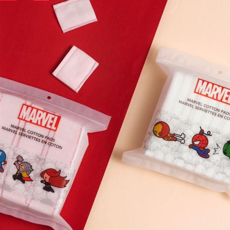 Bịch 180 miếng Bông tẩy trang 2 lớp MINISO phiên bản MARVEL