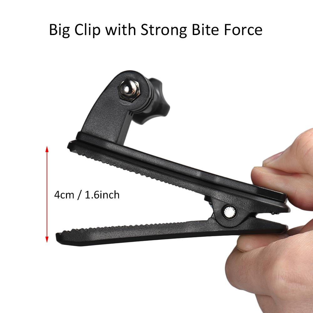 Ba lô Dây đeo Nắp Kẹp Gắn Tay Kẹp Xoay 360 Độ cho GoPro Hero 7/6/5/4/3 + cho Xiaomi Yi Lite 4K + Action