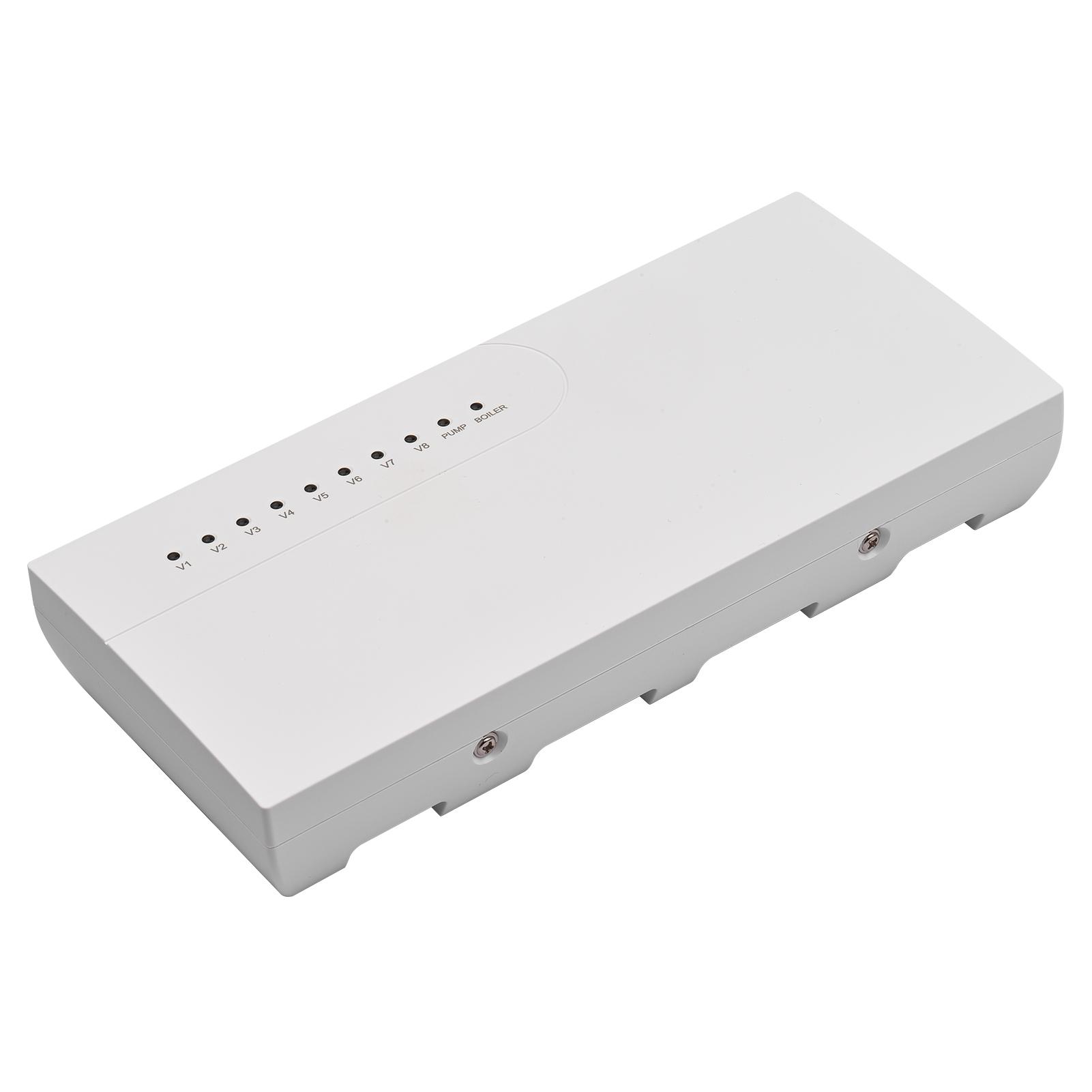 Bộ điều khiển trung tâm thông minh tập trung 8 kênh 220V với các chỉ số LED cho máy điều hòa không khí, hệ thống sưởi dưới sàn