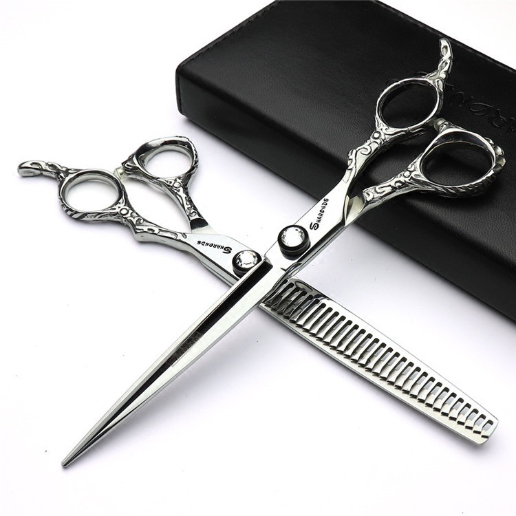 Kéo Cắt Tóc 7 inch Cao Cấp Sha ronds- Kéo cắt tỉa tóc 7 inch dùng cho Salon Bao gồm bao da
