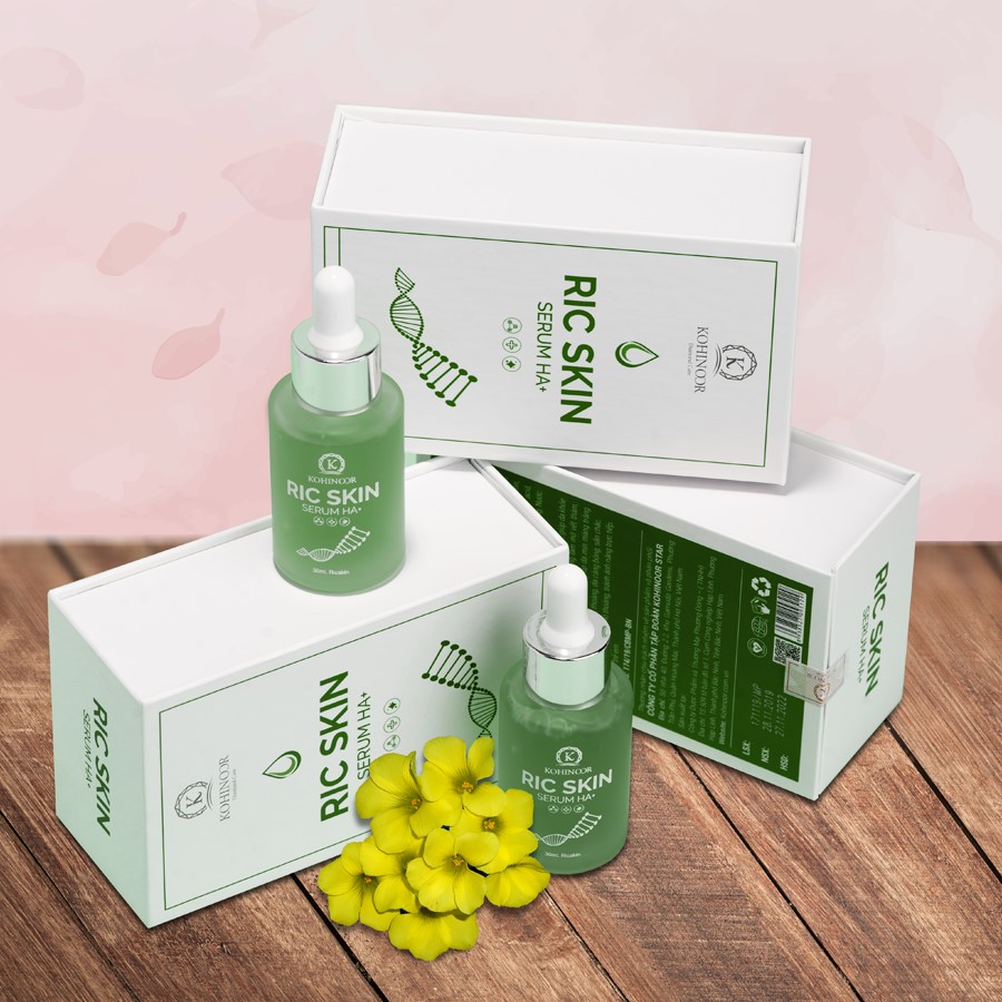 Combo Sữa Rửa mặt Ric Skin Wash Foam & Serum Ric Skin Serum HA+