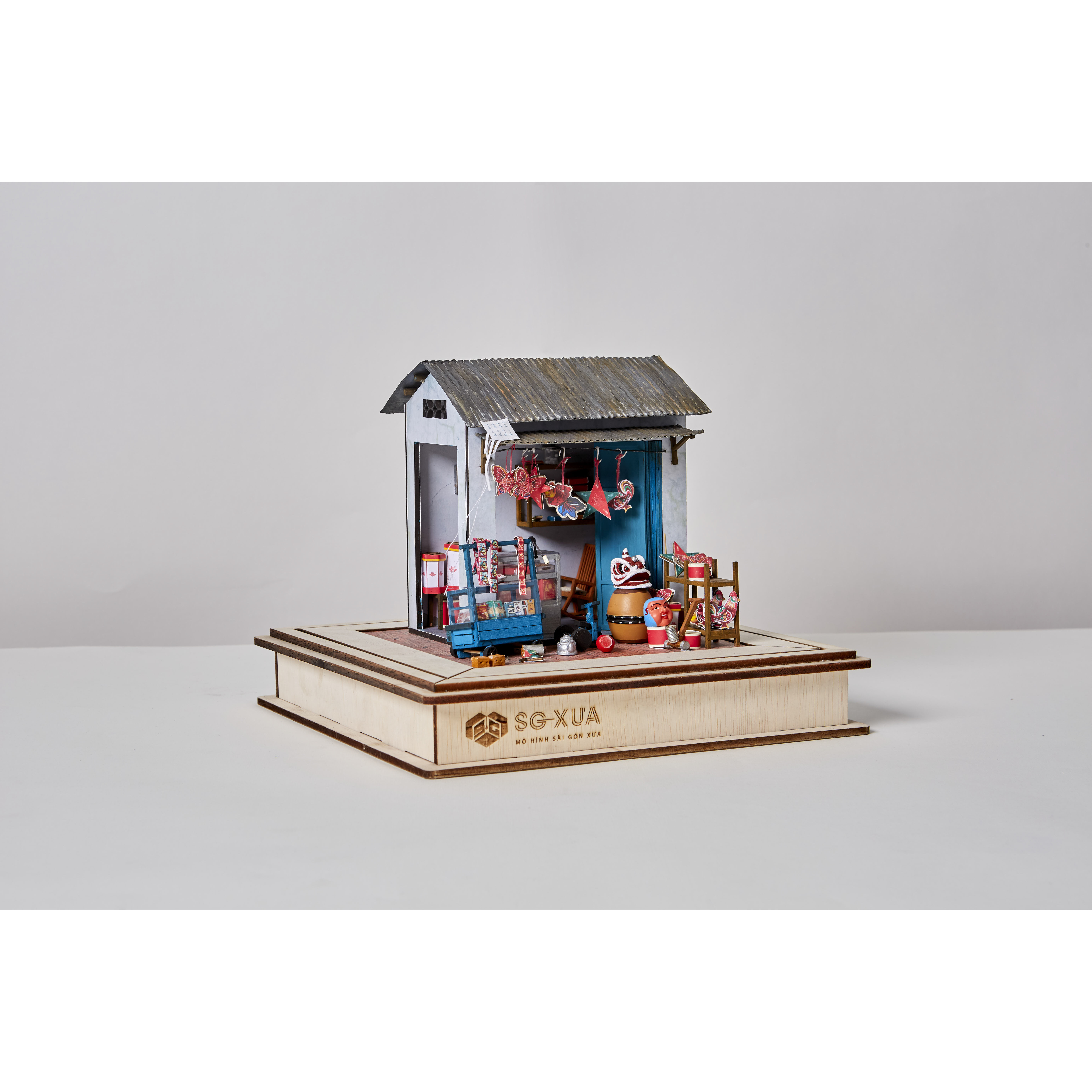 Mô hình giấy Sài Gòn xưa