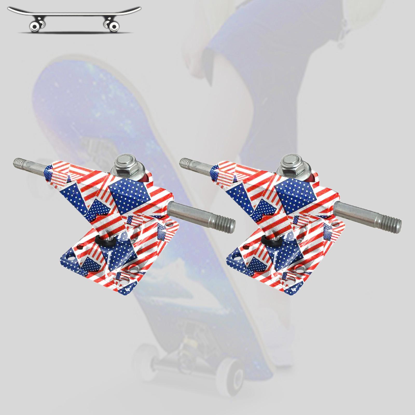 Lightweight Skateboard Trucks 3.25inch Wheels, Integrated Aluminium Skateboard Parts, 2pcs