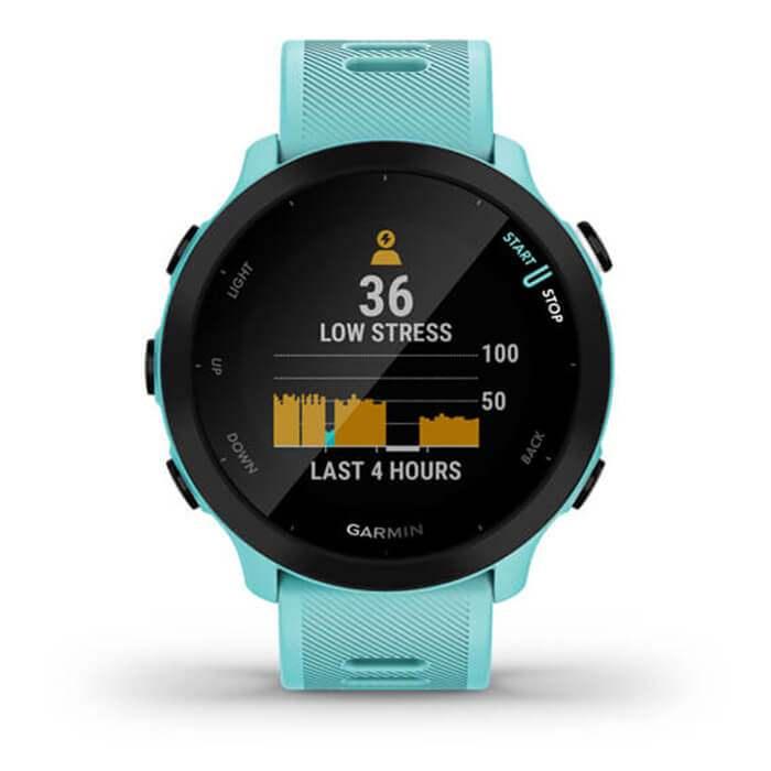 Đồng Hồ Thông Minh Garmin Forerunner 55 Aqua - Hàng Chính Hãng