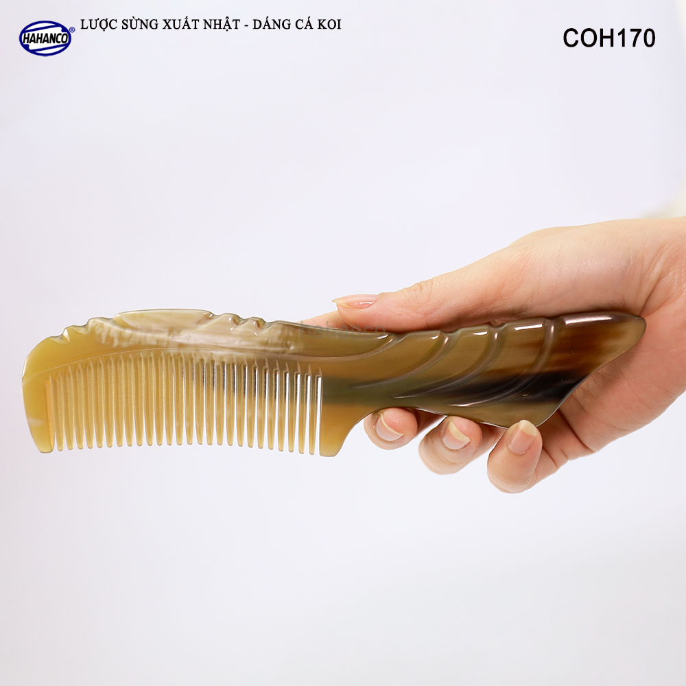 Lược sừng xuất Nhật COH170 - Lược đuôi cá Koi đẹp mềm mại ️- Chăm sóc tóc