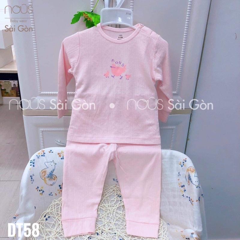 Bộ dài tay vải thông hơi từ 0-24 m