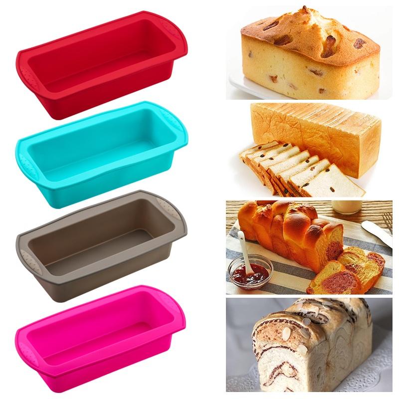 Rectangular Silicone Mold Baking Tools Candy Toast Mould Easter Bread Baking Tool DIY Kitchen Supplies Cake Bakeware Pan