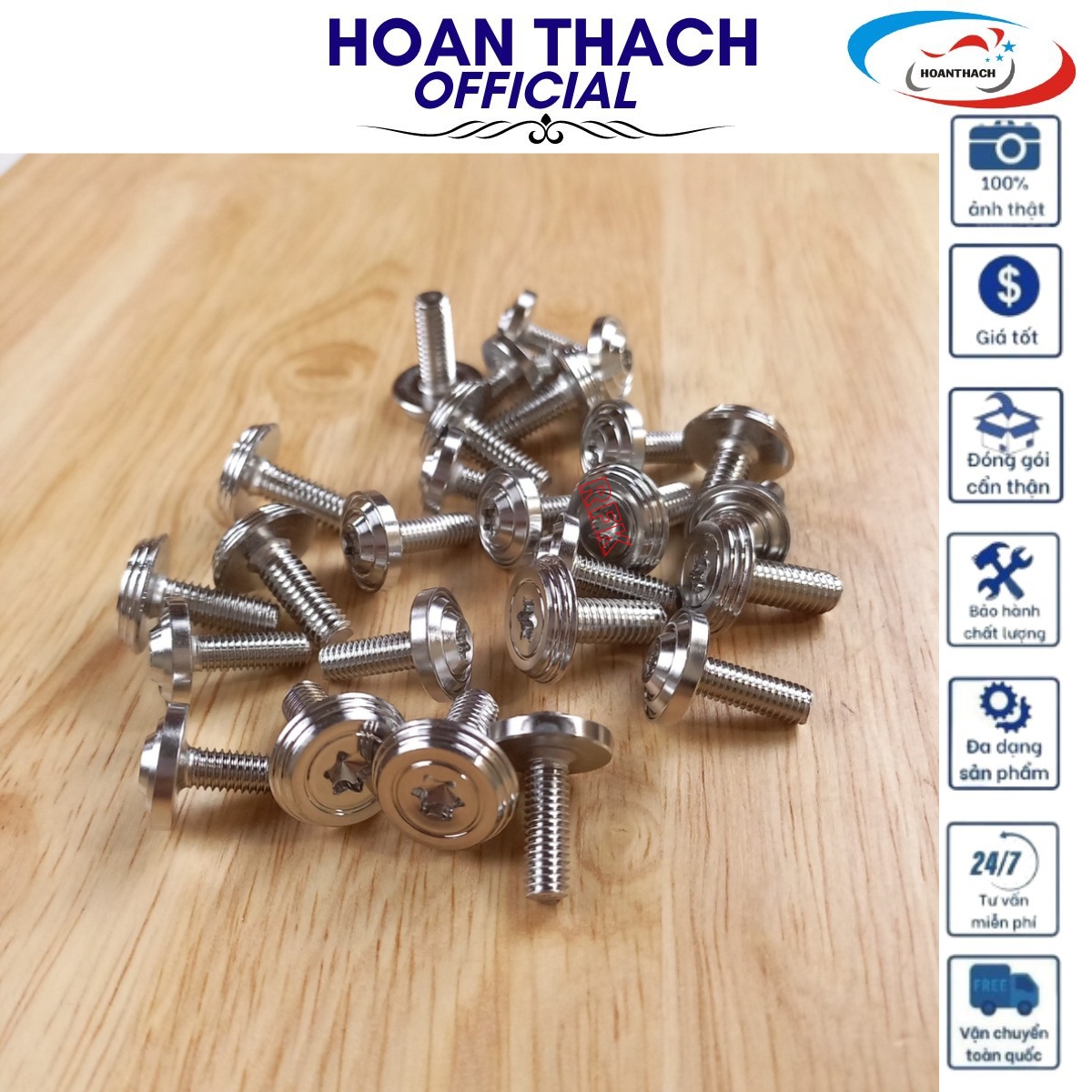 Bộ Ốc Áo Mẫu Thái Inox 304 cho xe máy Winner X ( 26 con ), HOANTHACH SP017386