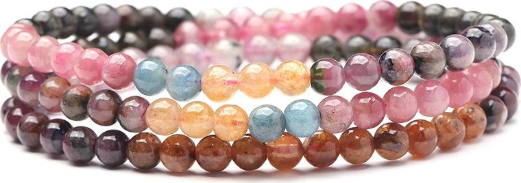 Vòng tay đá tourmaline quấn 3 vòng 6,5mm tự nhiên