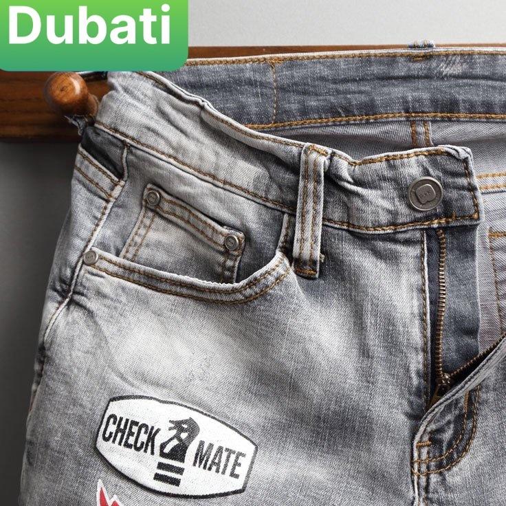 QUẦN SỌT SHORT LỬNG JEAN NAM CHẤT BÒ THÊU MỚI PHONG CÁCH SOÁI KA- DB180- DUBATI FASHION