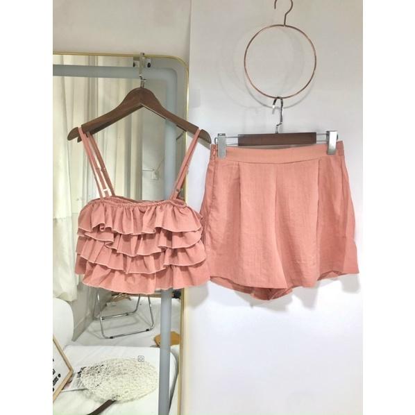 Set Đi Chơi 2 Dây Nữ, Jean Mềm 3 tầng, Quần có Túi, Freesize 40-55kg, tuỳ chiều cao - HÌNH CHỤP THẬT