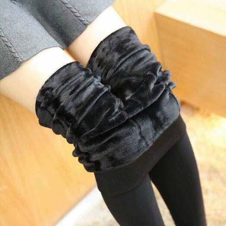 Quần tất lót lông nối gót mặc cực ấm bất chấp thời tiết đại hàn