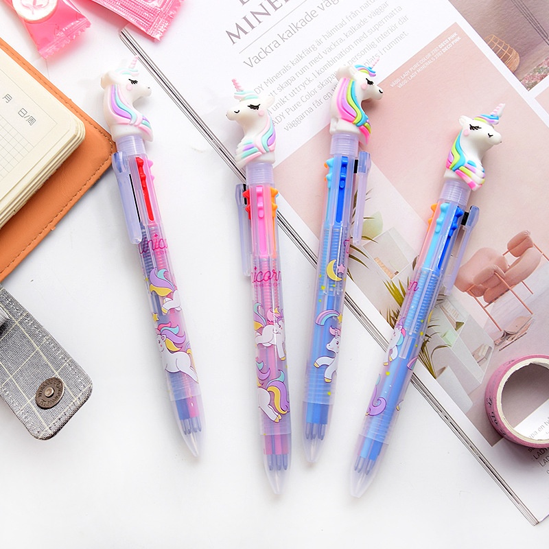 Bút mực gel đen pony viết ngòi 0.5mm lalunavn thiết kế phát sáng dễ thương