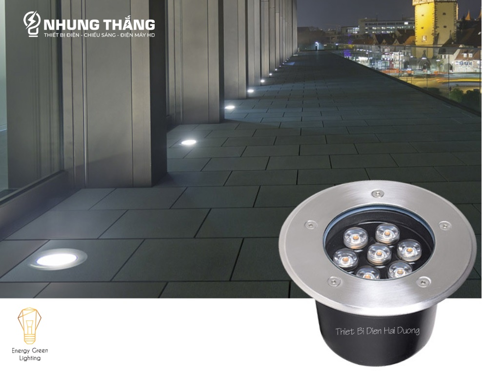 Đèn LED Âm Đất AD-763 - Công Suất 6w,9w -Chống NướcIP67 - Có Video