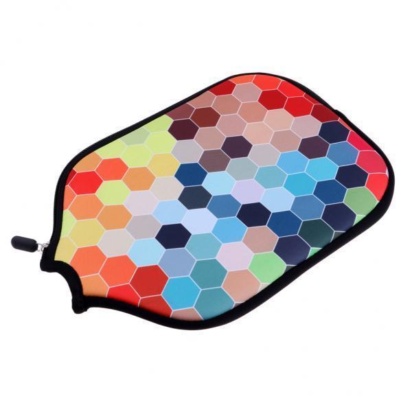 2xPremium Neoprene Pickleball Paddle Cover Zipper Sleeve Protective Case A14