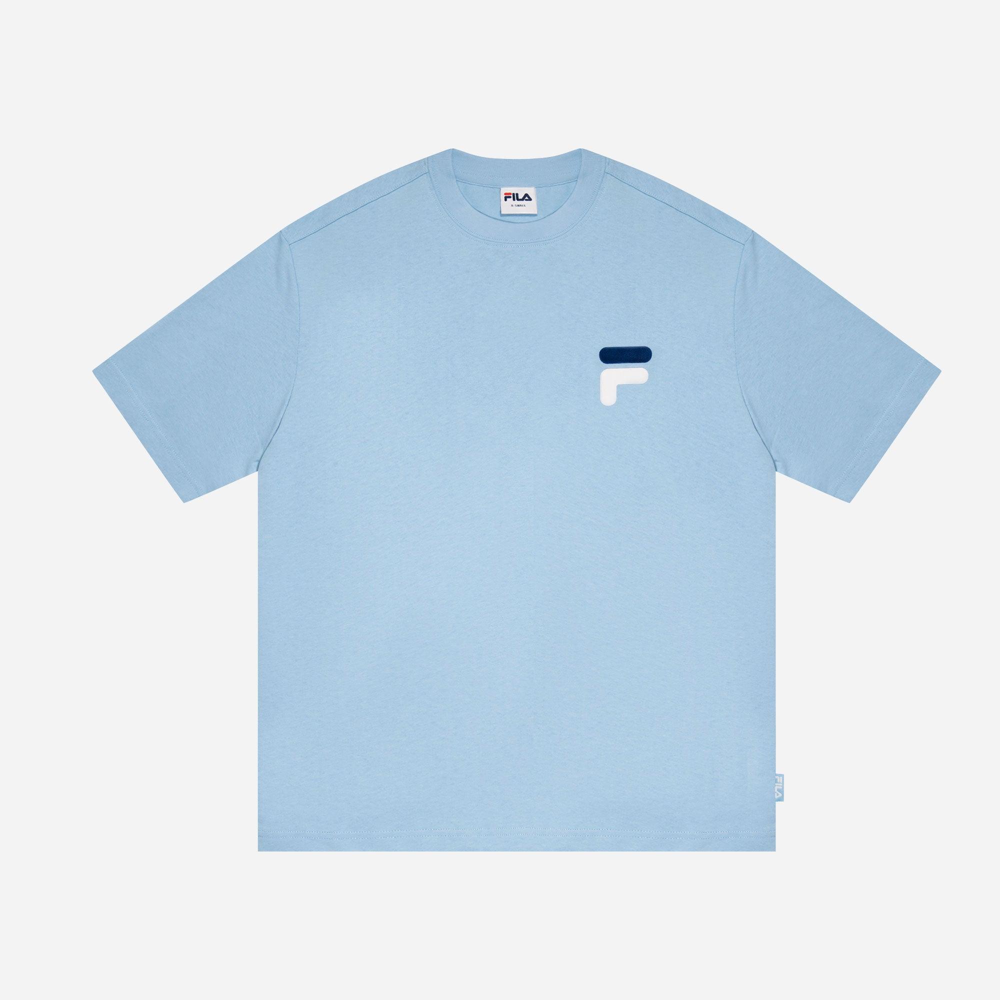 Áo thun tay ngắn thời trang unisex Fila Heritage Loose Fit Logo - FW2RSF2086X-SBL