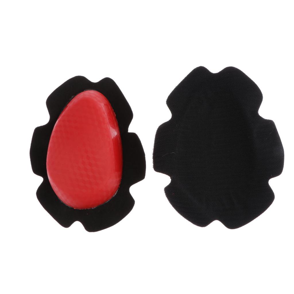 Motorcycle Protective Gears kneepads Knee Pads Slider Protector Cover Red