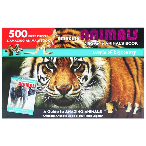 World Of Discovery - Jigsaw &amp; Animals Book: Amazing Animals