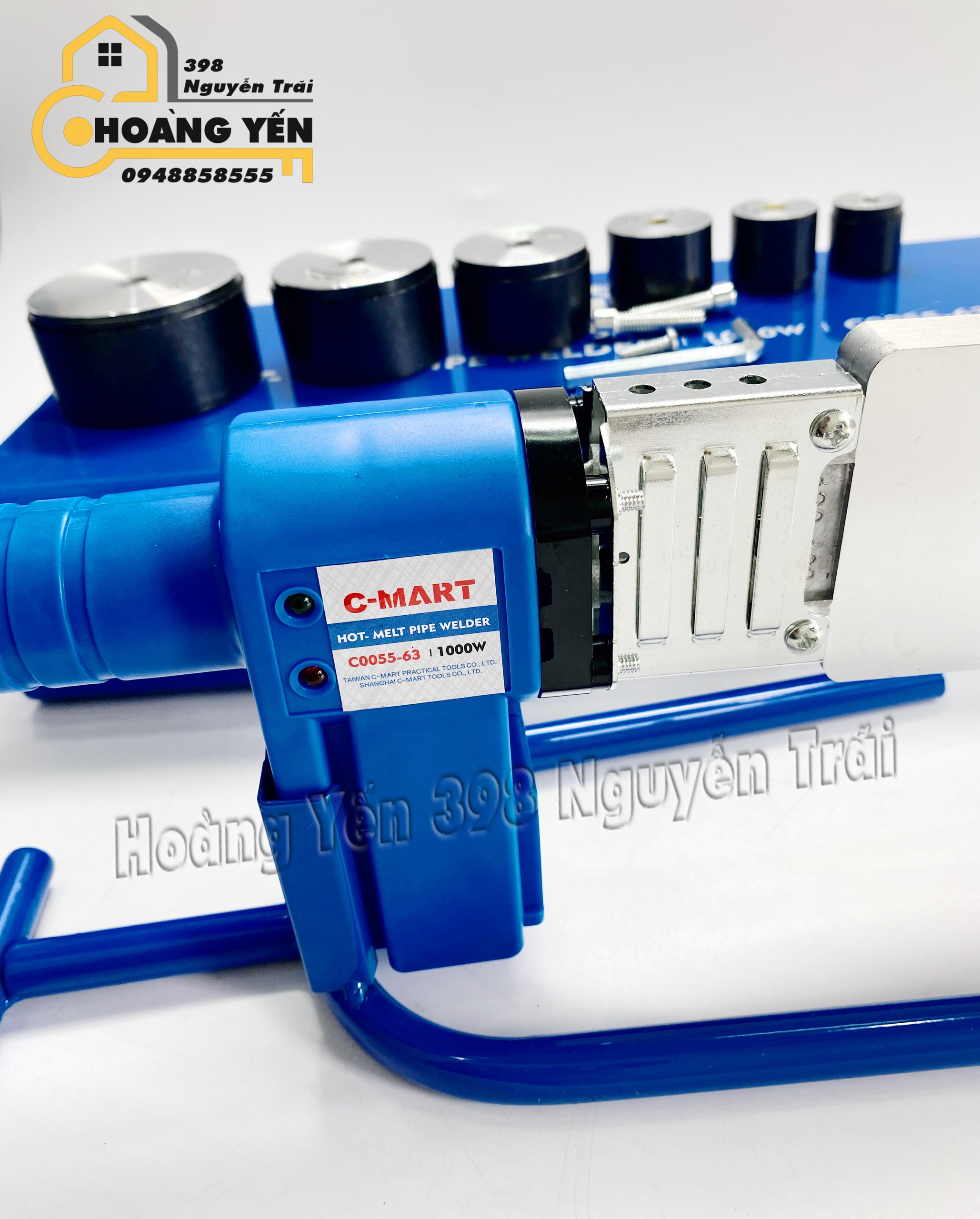Máy hàn ống nhựa PPR, máy hàn ống nhiệt lớn 32-63mm Cmart C0055 (800W-1000W)
