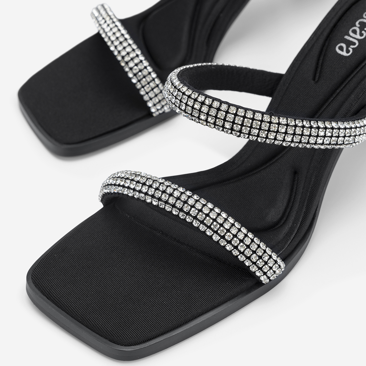 Vascara Guốc Mules Quai Đính Đá Pha Lê - GNN 0221