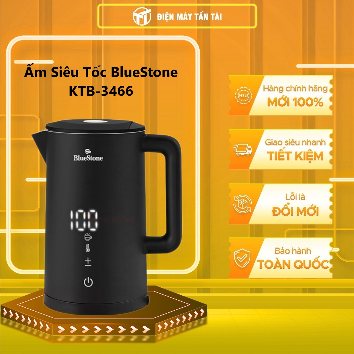 Bình đun siêu tốc Bluestone KTB-3466 - Hàng chính hãng