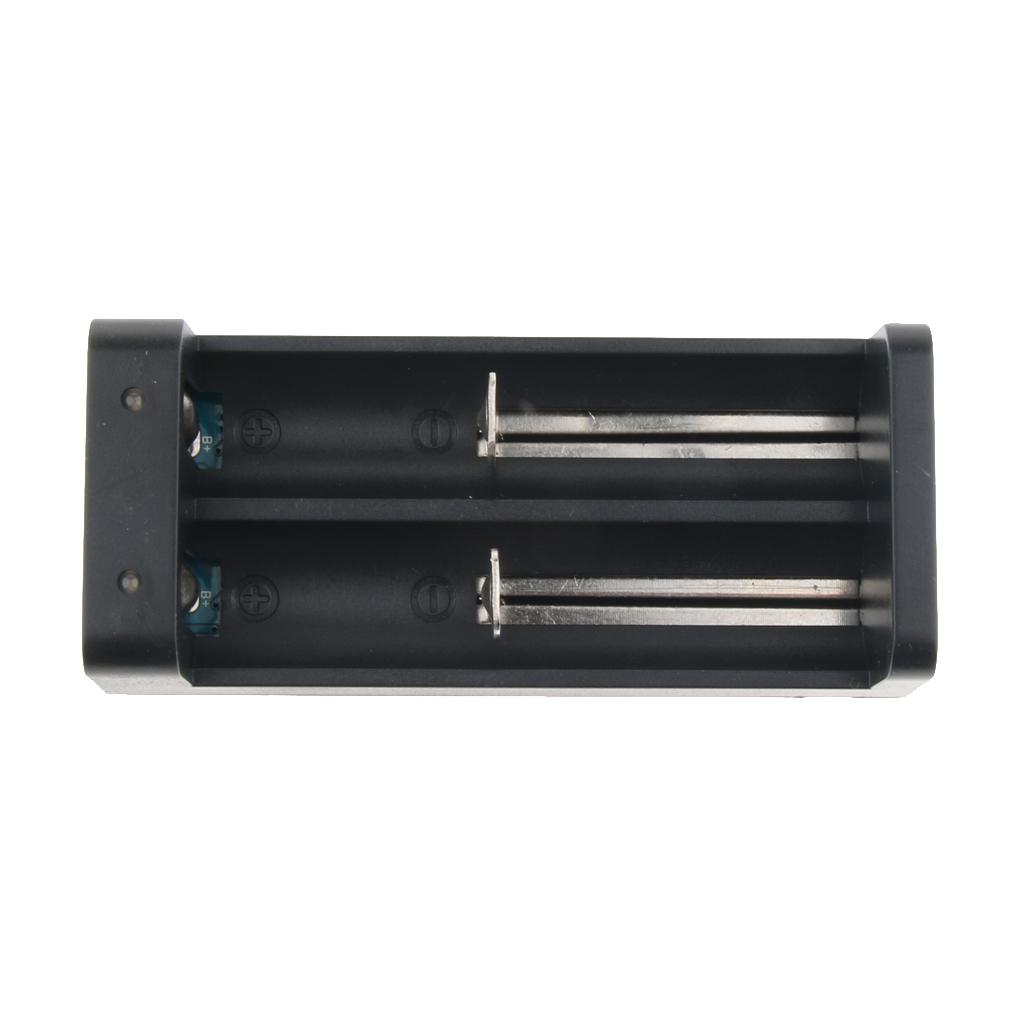 Dual Slots Battery Charger Charging Dock for Lithium 18650 26650 18350 16340