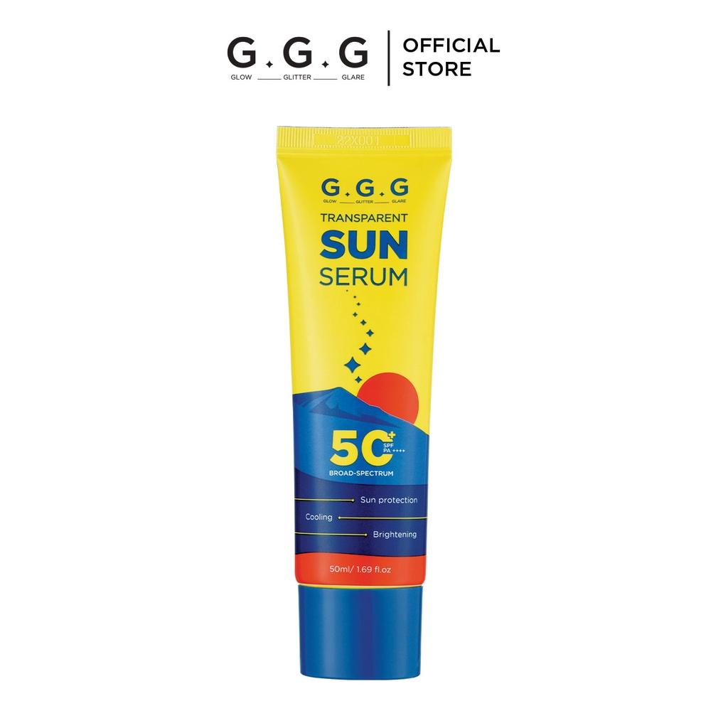 Kem Chống Nắng Phổ Rộng GGG Dạng Serum Chống UVA &amp; UVB Dưỡng Sáng Transparent Sun SPF50+/PA++++ 50ml