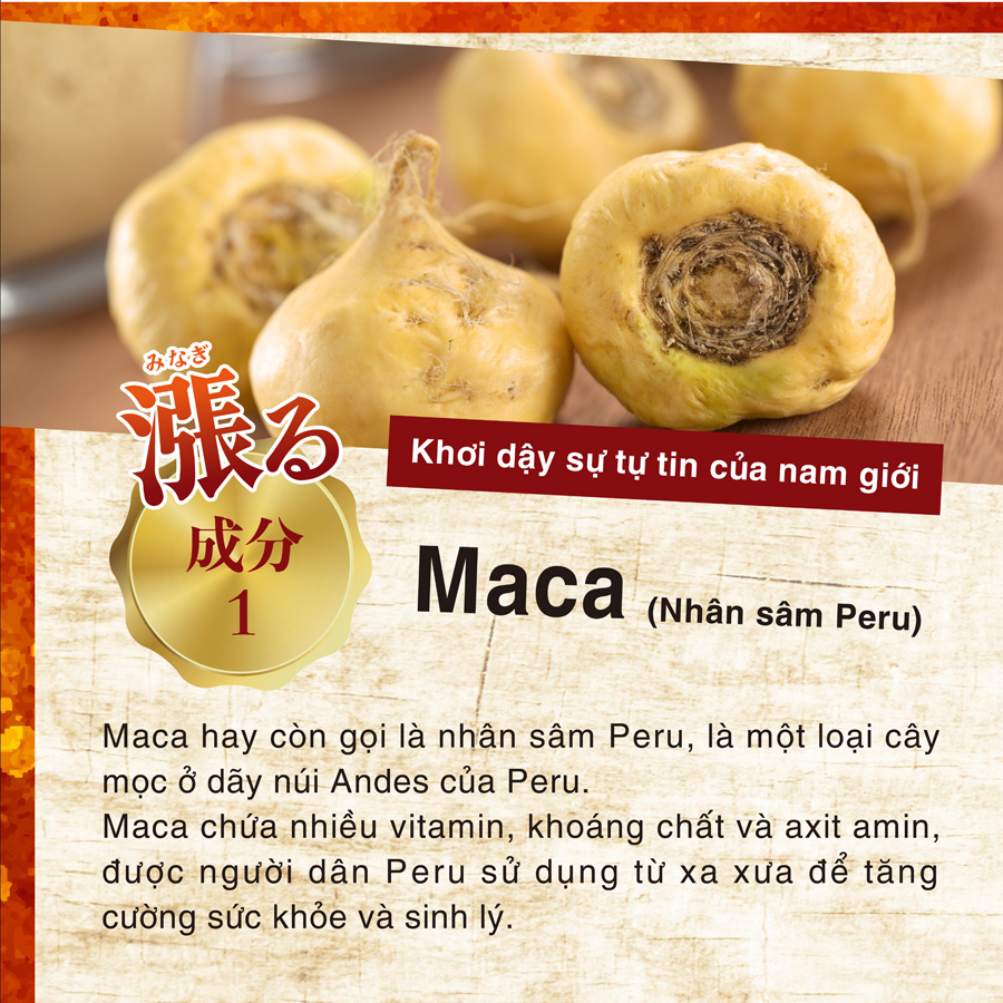 Mua 3 Tặng 1 Hộp Viên Uống Tăng Cường Sinh Lý, Sức Khỏe Nam Giới, Chiết Xuất Nhân Sâm, Hàu Biển, Baba Supomaca Genki Fami Nhật Bản