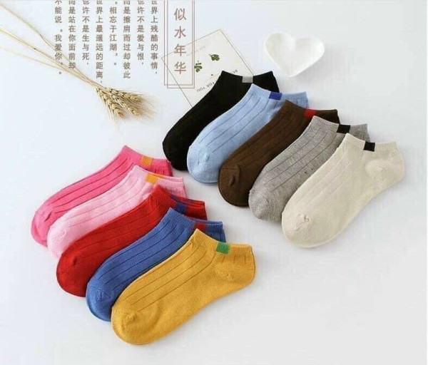 Set 10 Đôi Tất Vớ Nữ Ngắn Cổ Vintage Cổ Bèo Nhiều Màu- ssshop phụ kiện