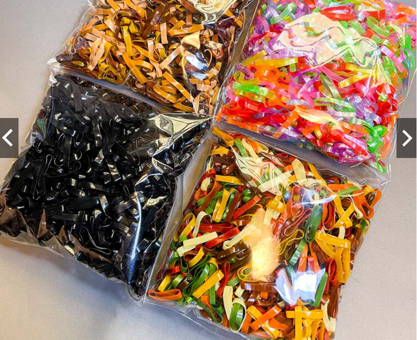 50gram Thun cột tóc, chun cột tóc thun đen trong phối màu , mix màu sỉ - lẻ , đen trắng dây cột tóc trẻ em
