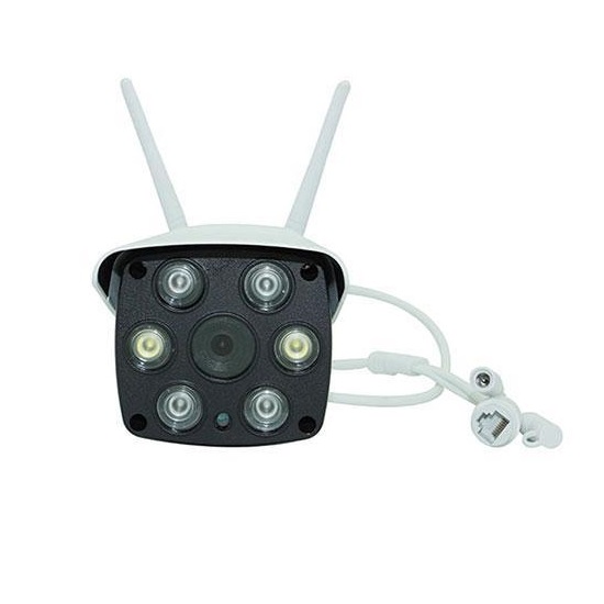 Camera IP Wifi Ngoài trời Yoosee GW-216S 2 Râu FullHD 1080P 6 LED trợ sáng đàm thoại 2 chiều (Trắng) Hàng Nhập Khẩu