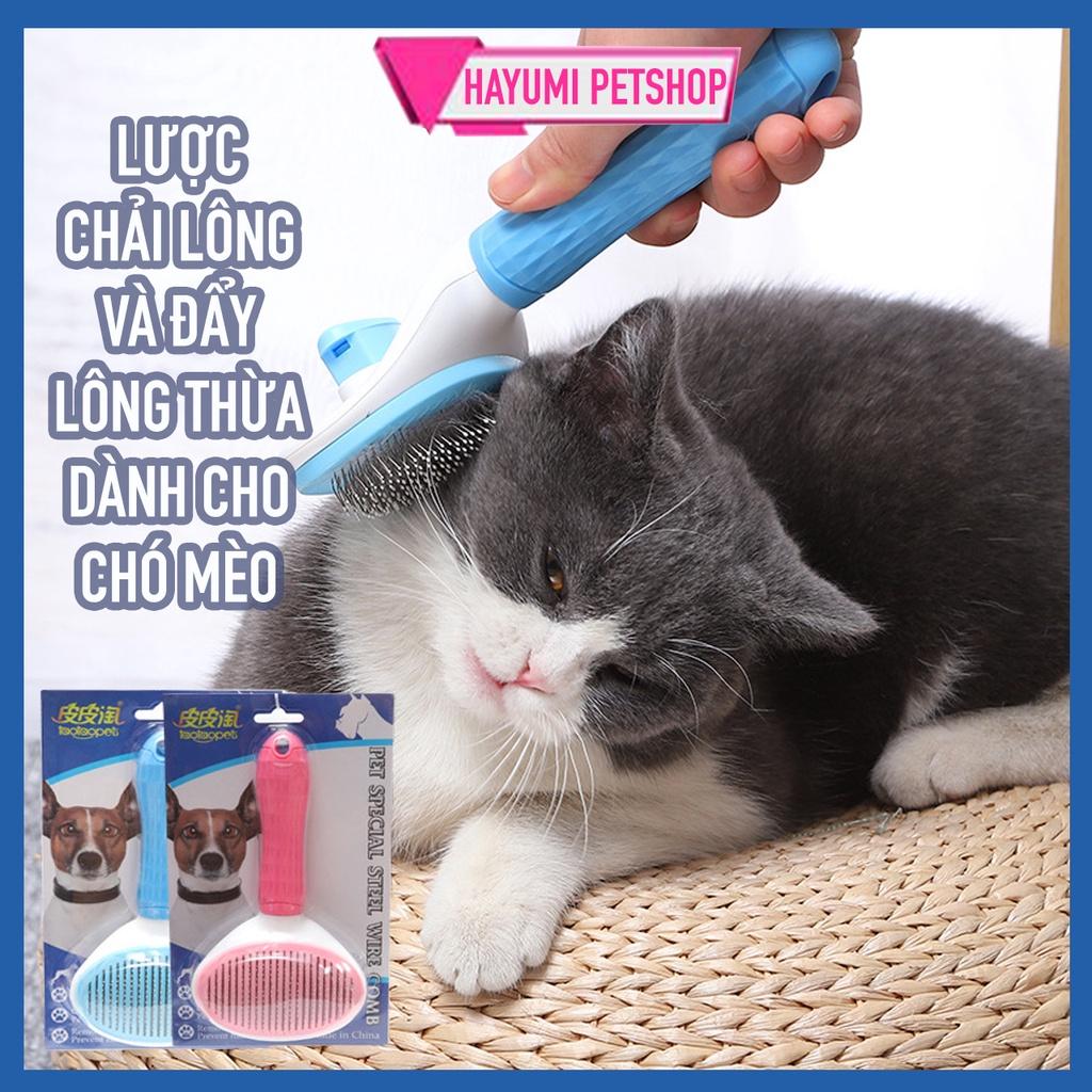 LƯỢC CHẢI LÔNG CAO CẤP CÓ NÚT ĐẨY LÔNG DƯ